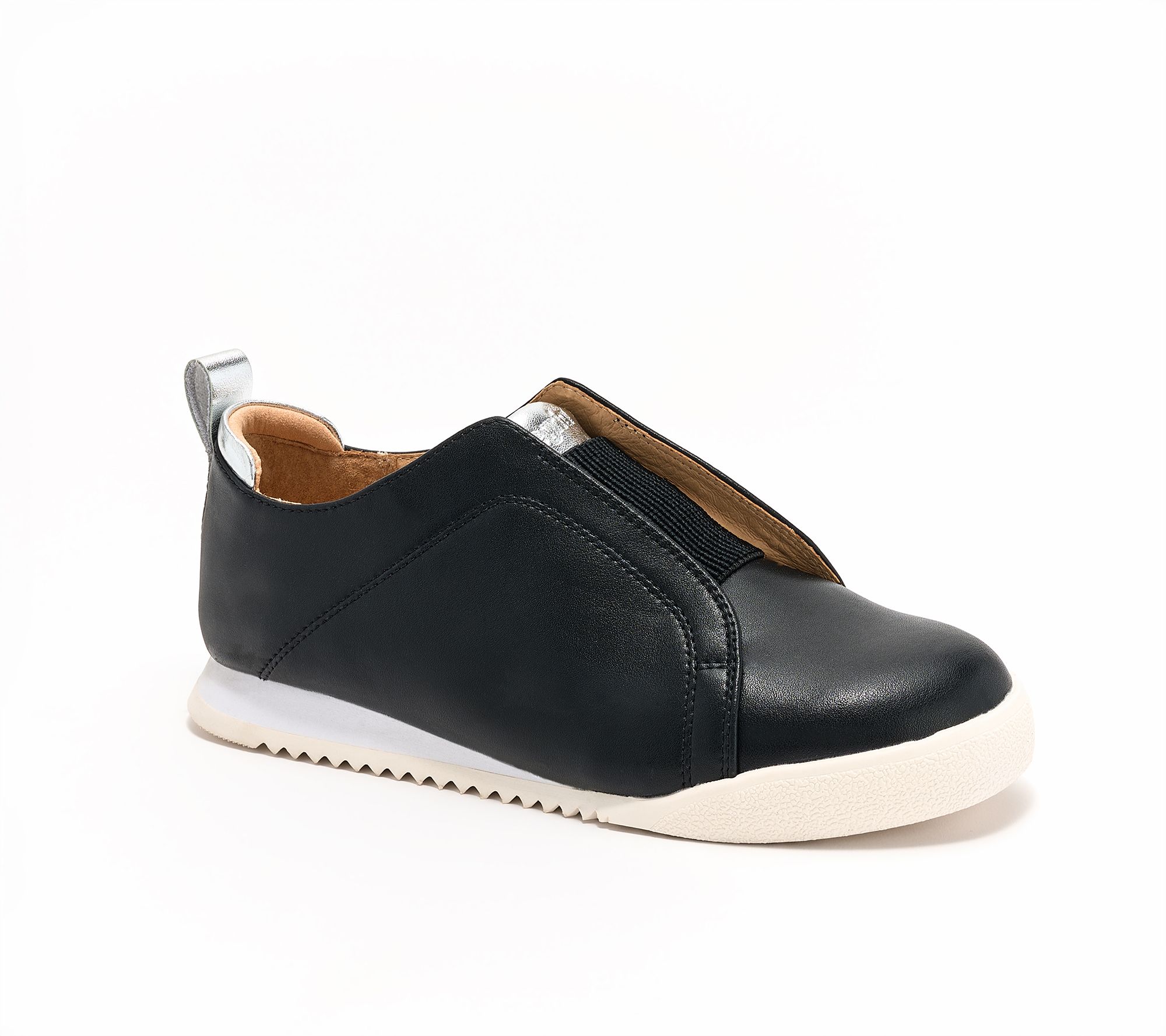 "As Is" Alegria Leather Slip-On Casual Sneakers - Reah
