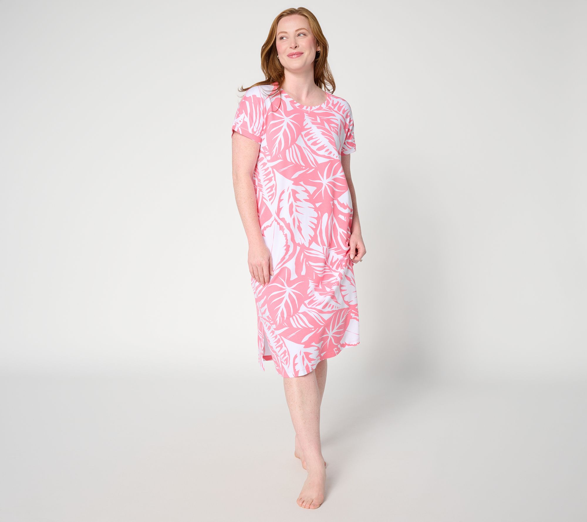 Cuddl Duds Cotton Core Printed Dolman Sleep Gown