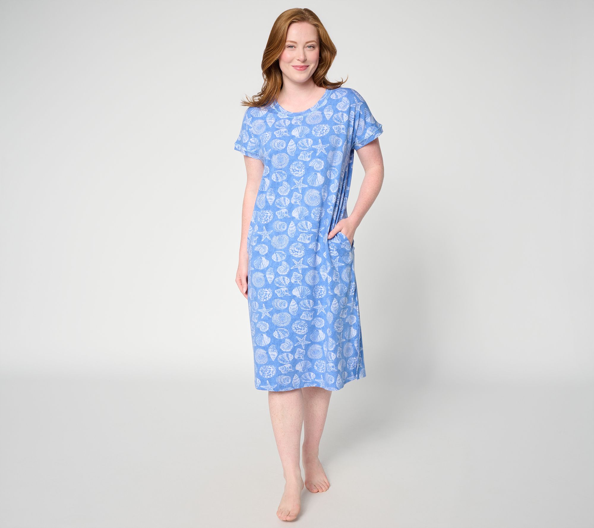 Cuddl Duds Cotton Core Printed Dolman Sleep Gown
