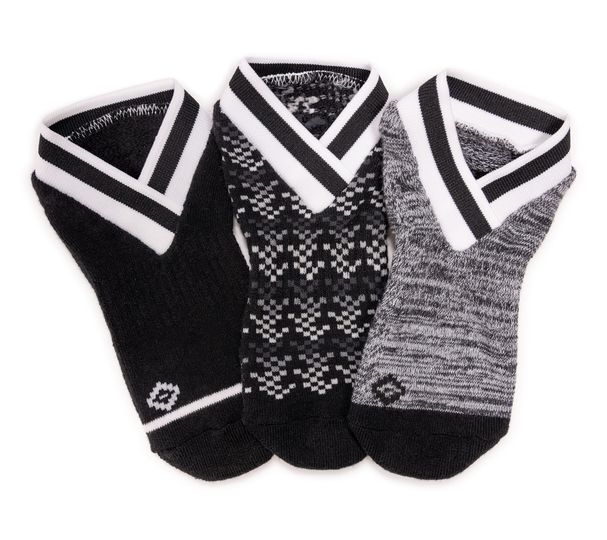  MUK LUKS Women's Set of 3 Studio Socks