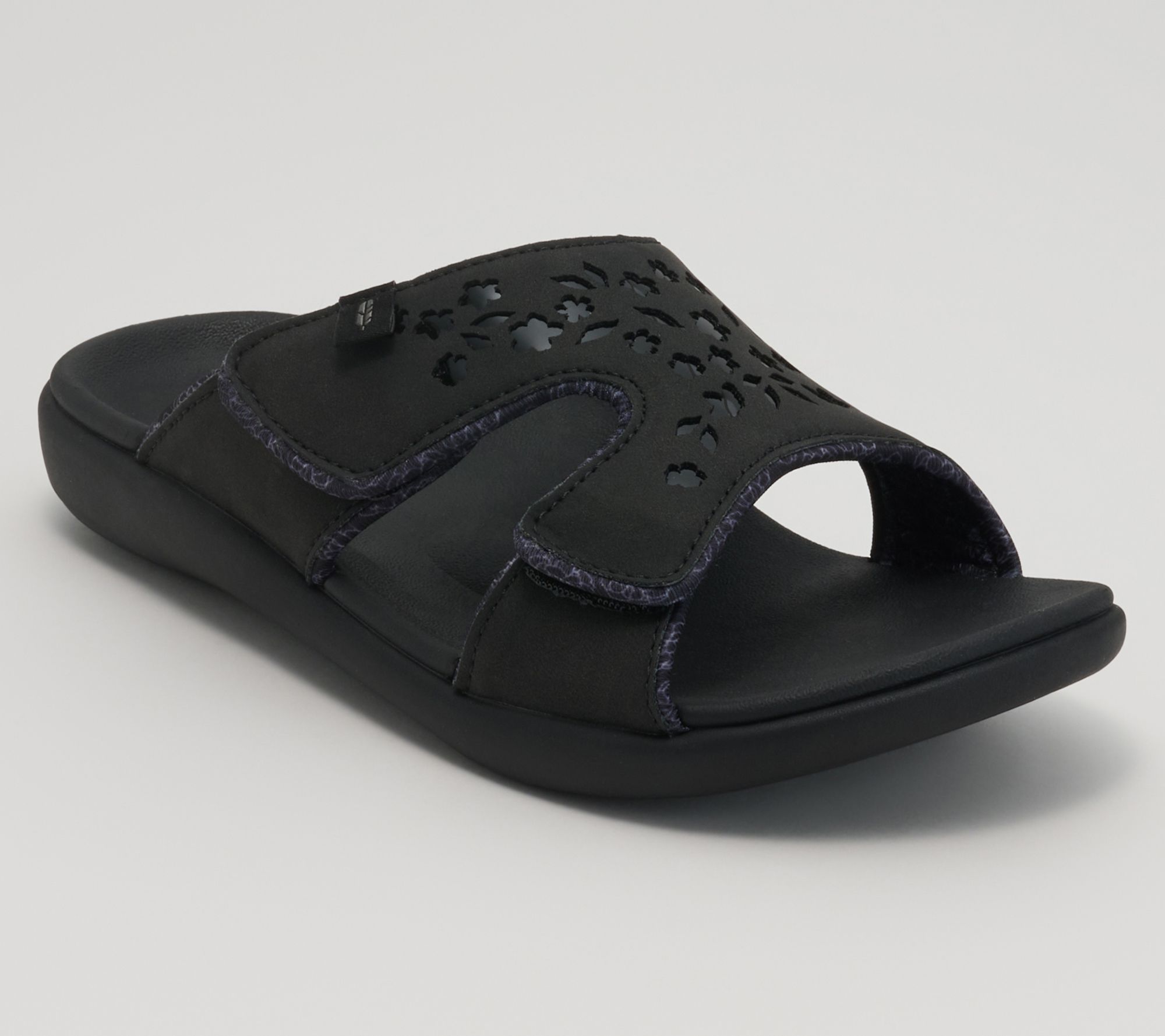 Revitalign Orthotic Floral Embossed Slide Sandals - Kholo Chantilly