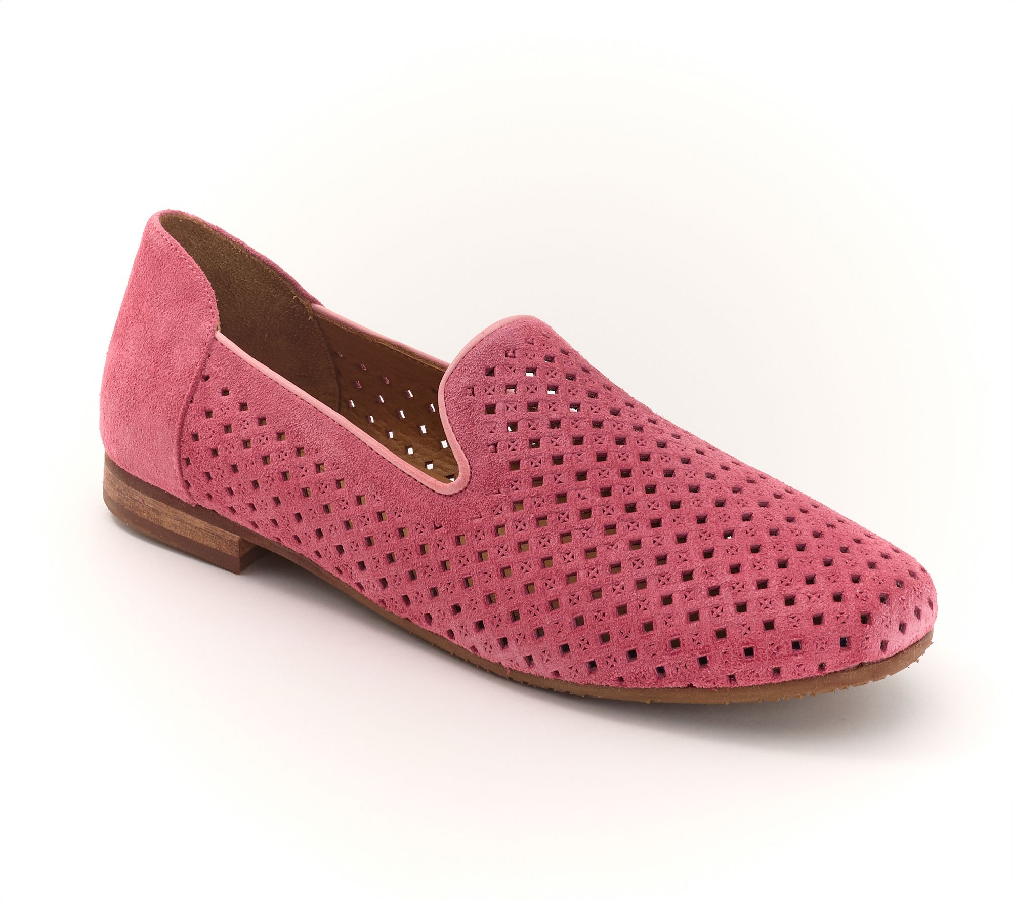 Miz Mooz Suede Perforated Slip-Ons - Paola