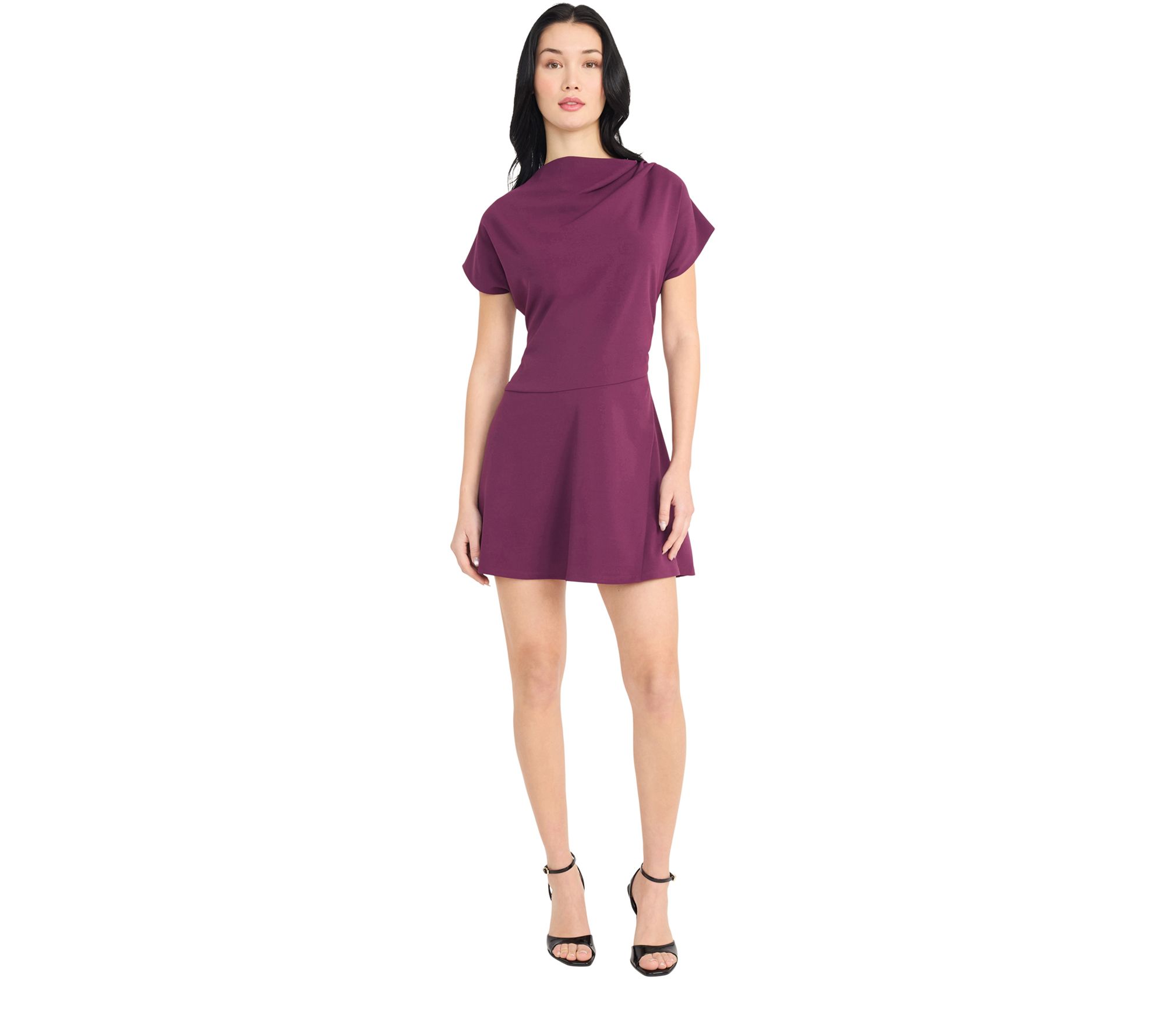 Donna Morgan Cowl Neck Mini Dress