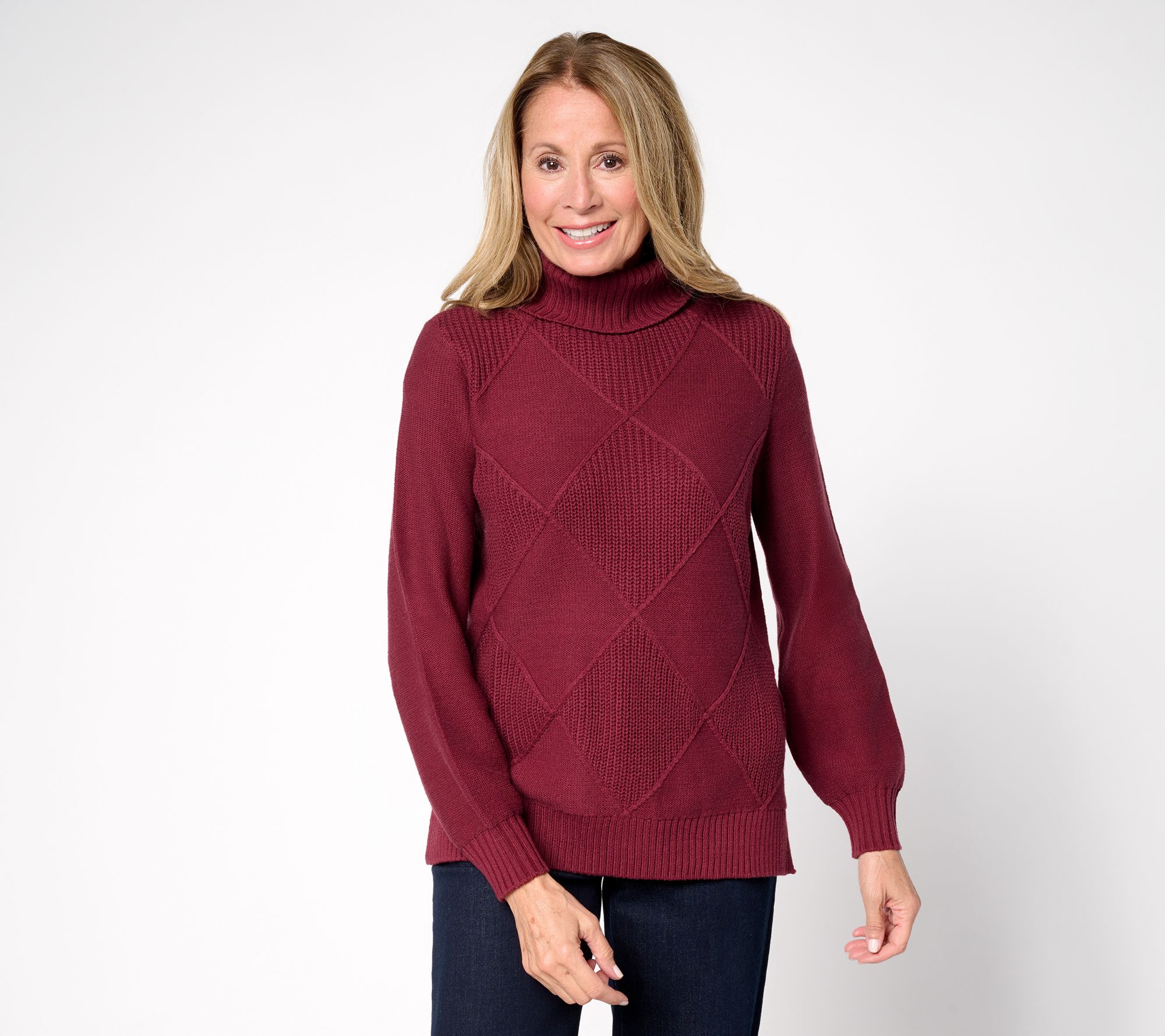 "As Is" Belle by Kim Gravel Diamond Shaker & Jersey Sweater