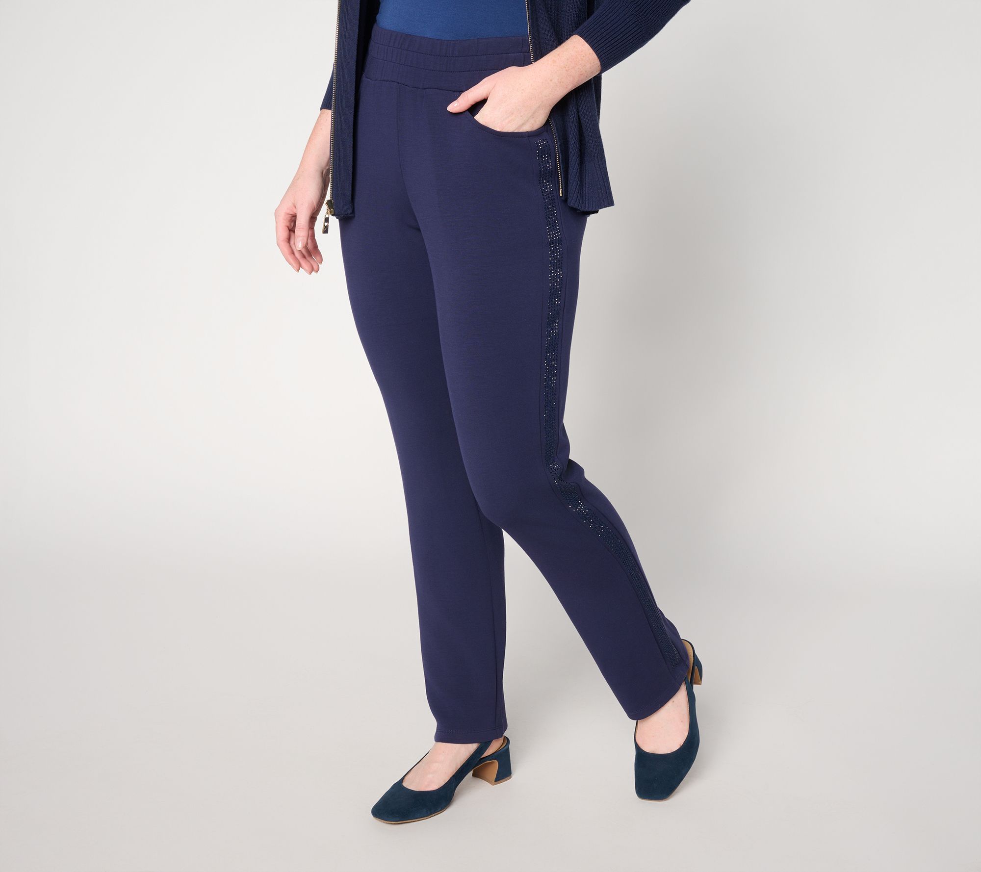 "As Is" Belle by Kim Gravel Reg ScubaLuxe Sparkle Pants