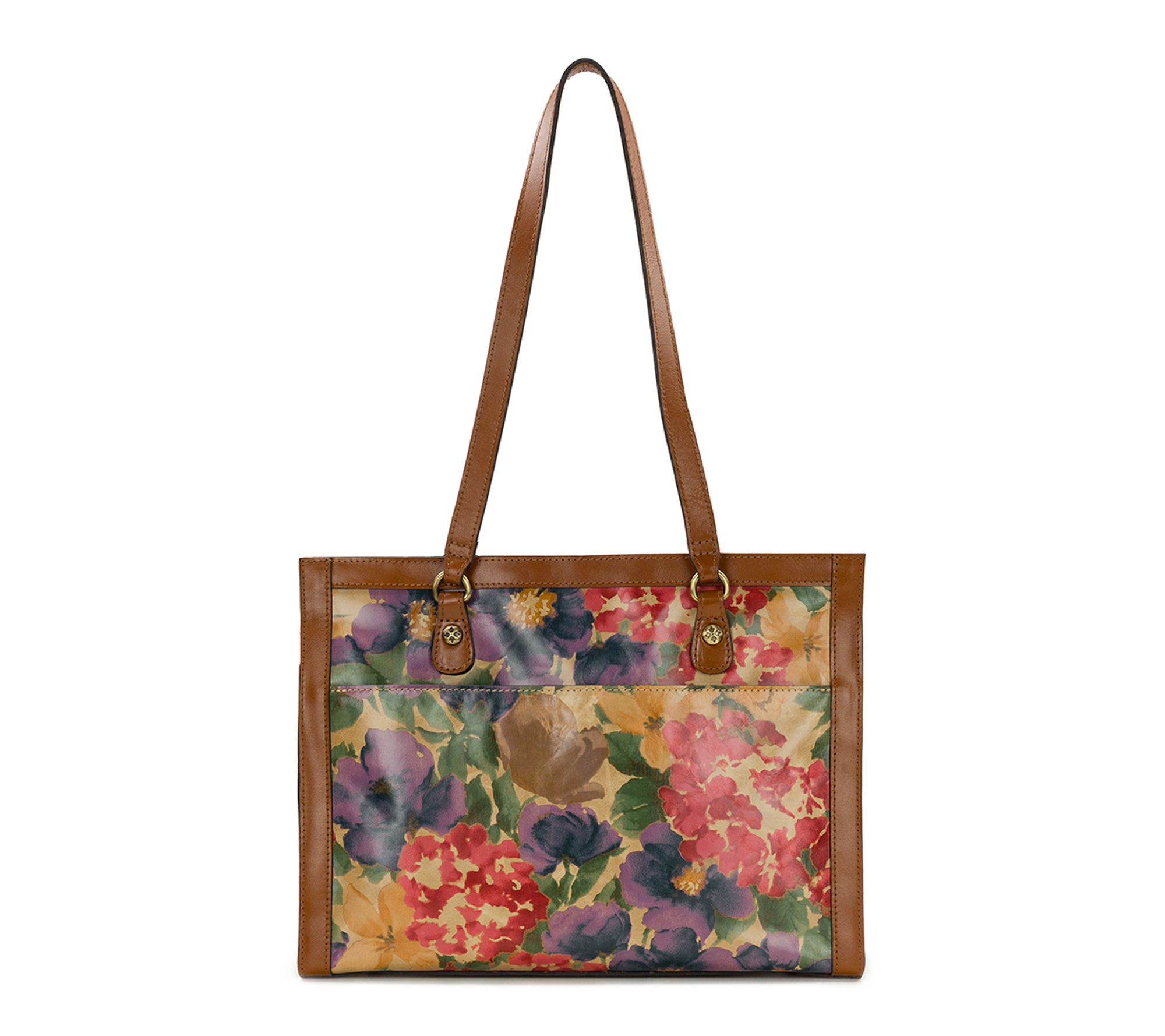 Patricia Nash Marena Woven Satchel - French Hydrangeas - QVC.com