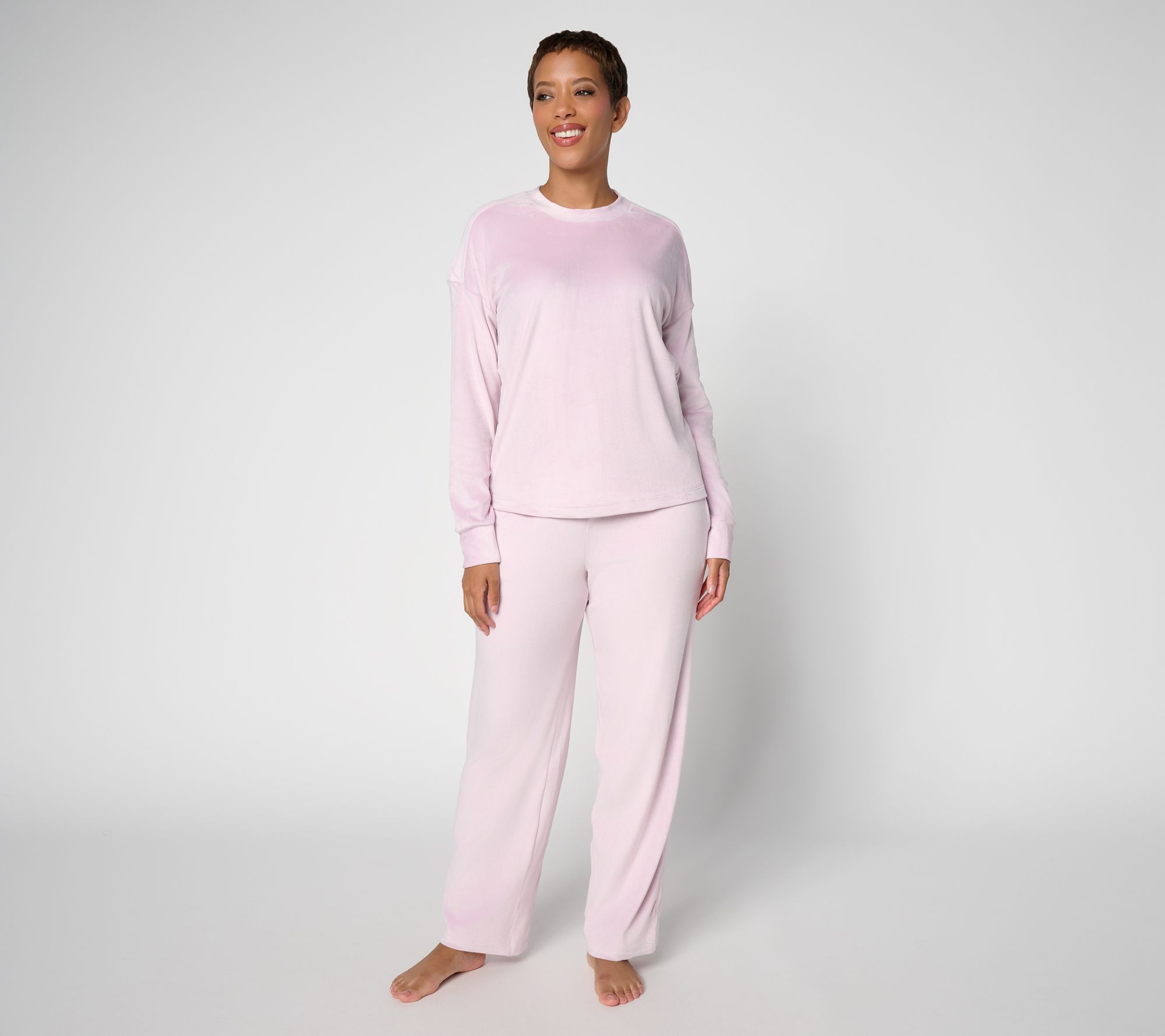 Carole Hochman 2pc Pullover & Wide Leg Pant Lounge Set