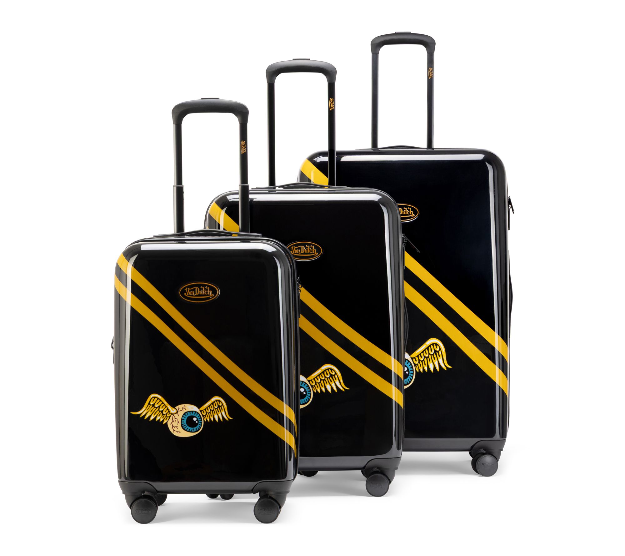 Von Dutch Rolling Striker 3-Piece Expandable Hardside Spinner