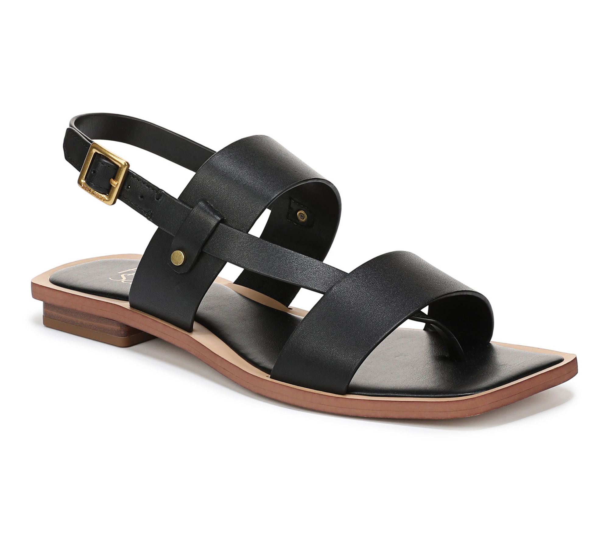 Franco Sarto Leather Slingback Sandals - Enrica