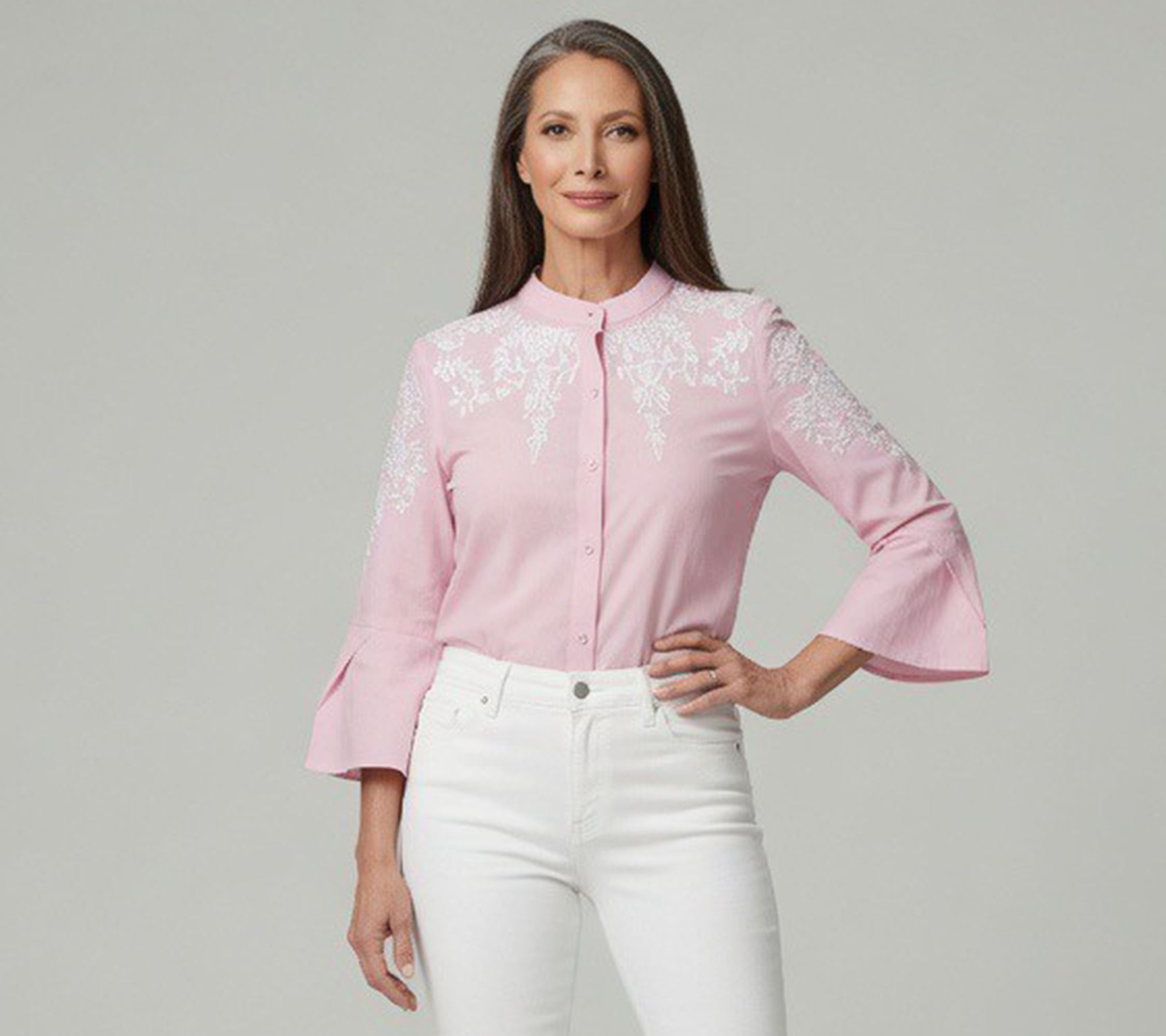 Nikki Lund Veronique Embroidered Blouse