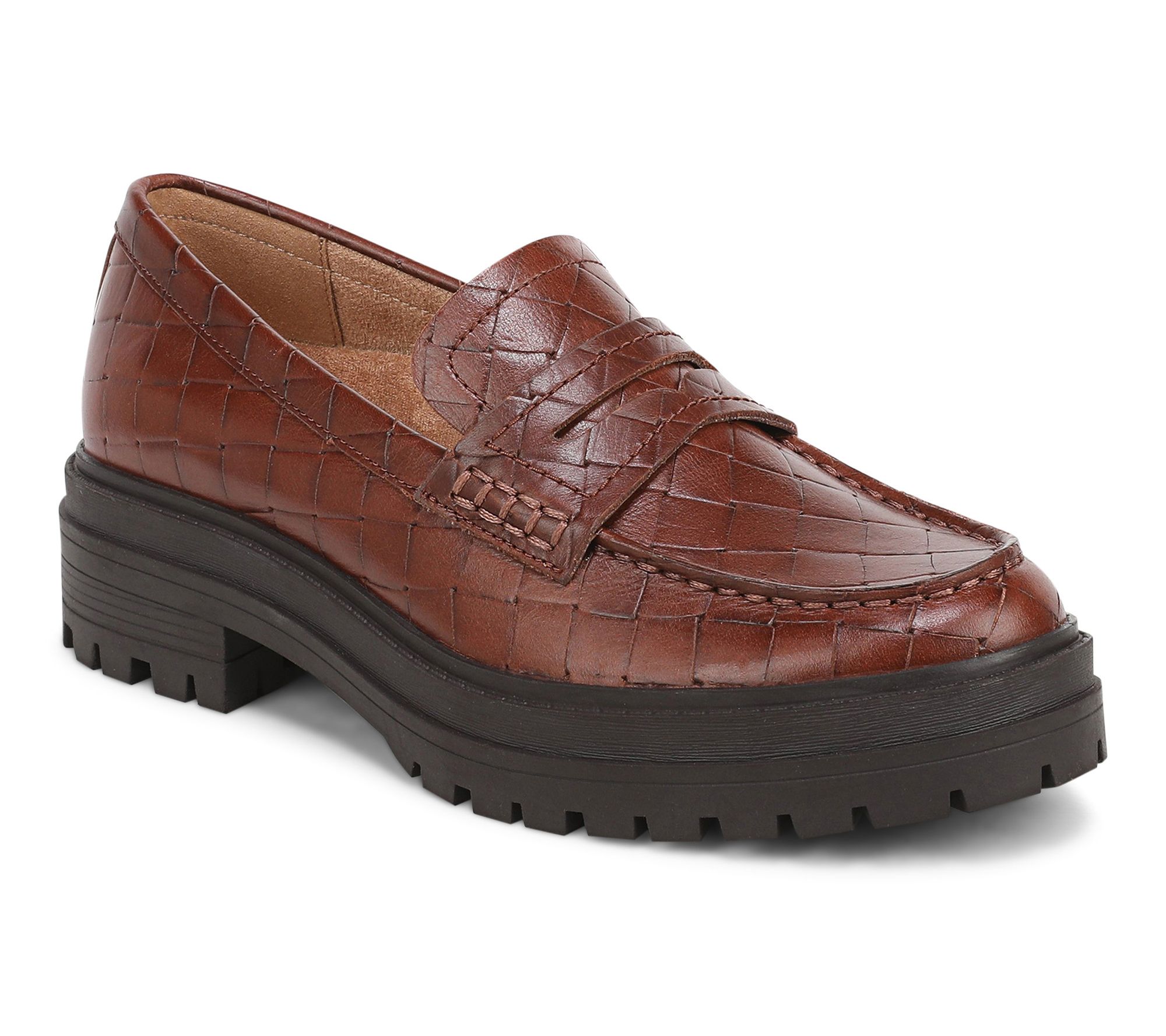Vionic Leather Platform Penny Loafer - Georgia