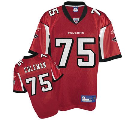 NFL Atlanta Falcons Roderick Coleman Replica Tem Color Jersey 