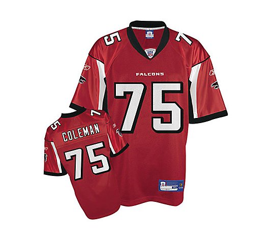 NFL Atlanta Falcons Roderick Coleman Replica Tem Color Jersey 