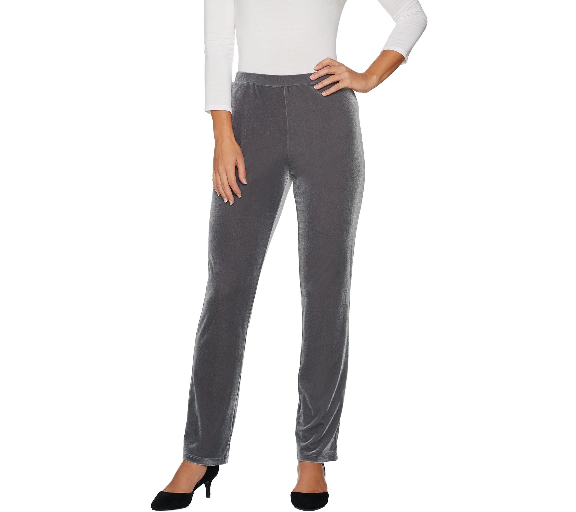 velvet pull on pants