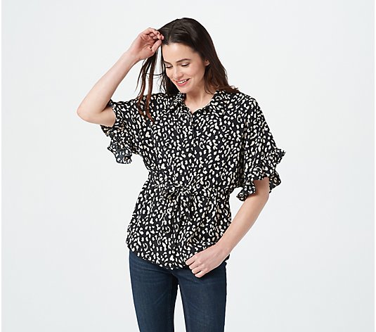Bishop + Young Ruffle Sleeve Blouse