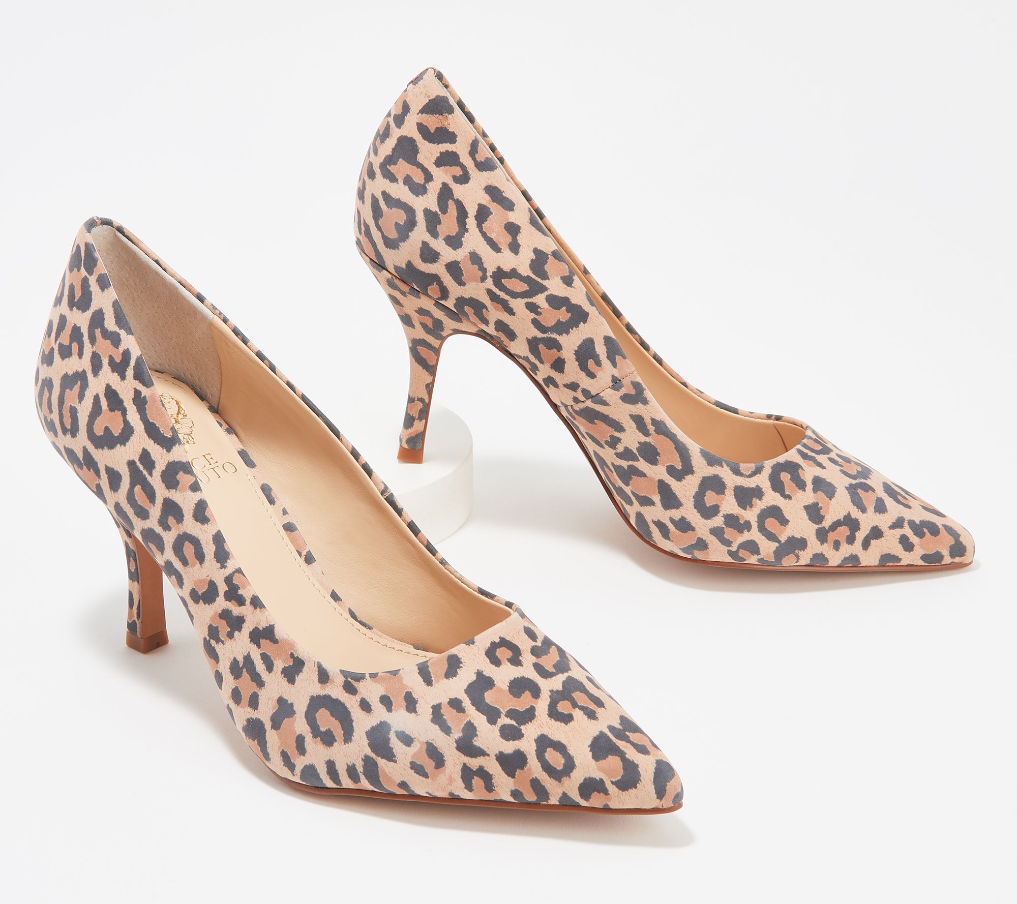 "As Is" Vince Camuto Leather MidHeel Pumps Rachella