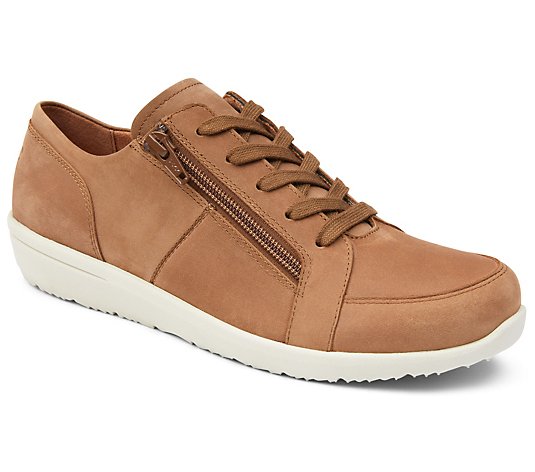 Vionic Suede Lace-Up Sneakers - Abigail
