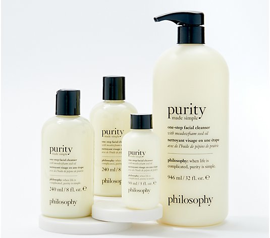 philosophy purity one-step facial cleanser 4-piece collection
