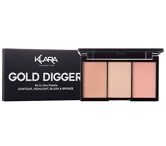Klara 3-in-1 Contour, Blush & Highlight Palette
