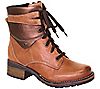 Dromedaris Leather Lace-Up Ankle boots - Kara Metallic