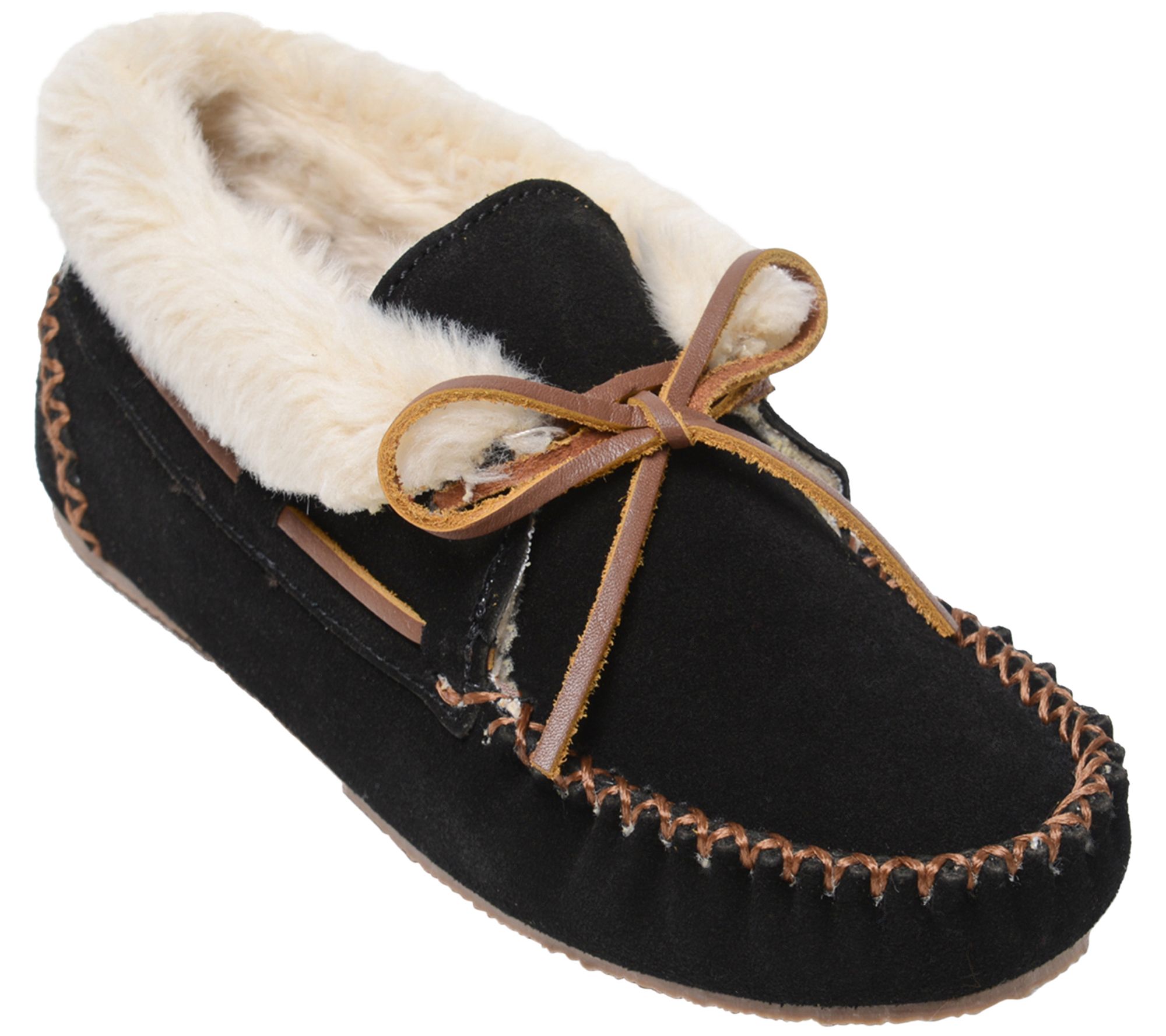 Minnetonka discount leather slippers