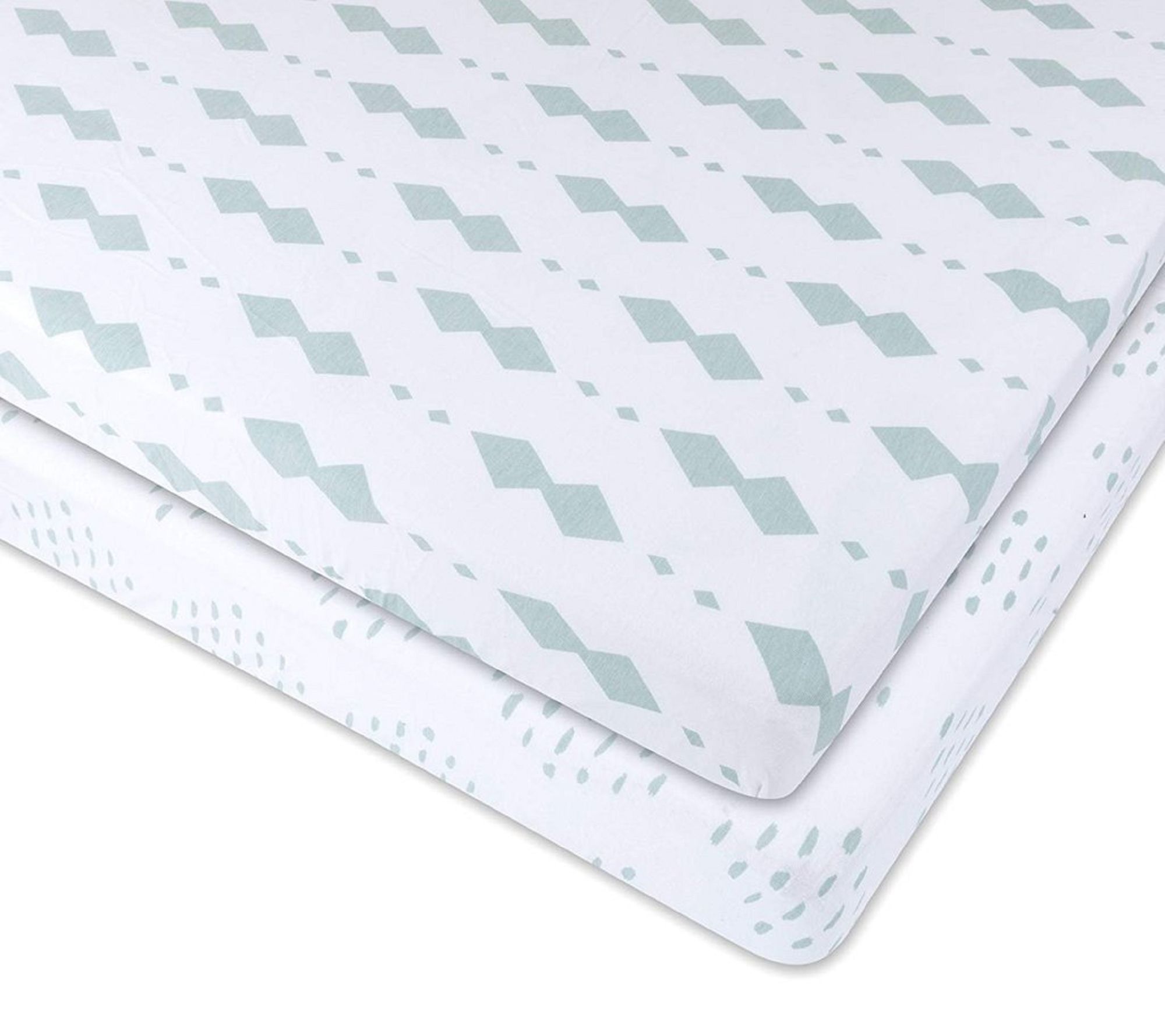 Ely S Co Sage Pack N Play Jersey Cotton Sheet Set 2 Pack