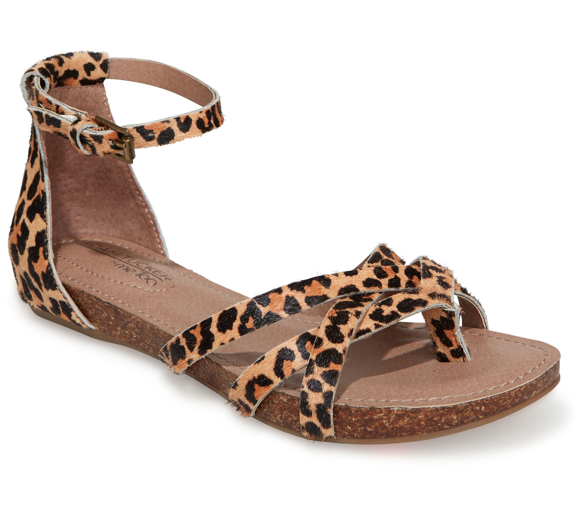 leopard sandals