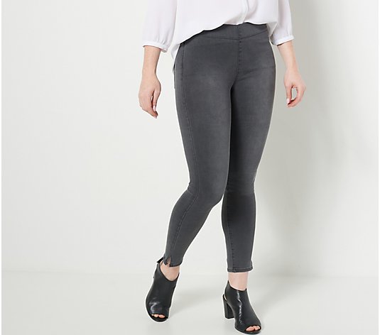NYDJ Sculpt-Her Super Skinny Ankle Jeans with Slits - Gilt