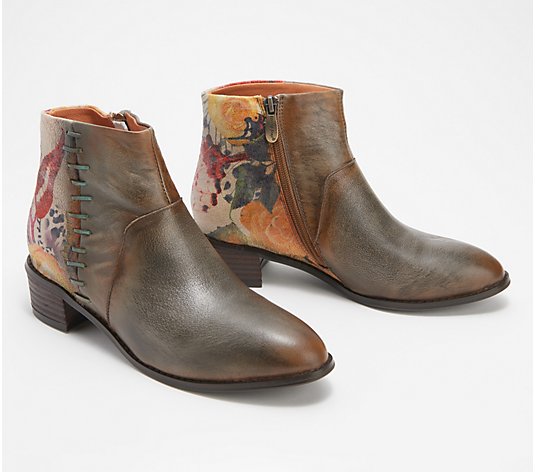 L'Artiste by Spring Step Leather Ankle Boots - Forever