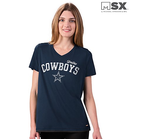 MSX by Michael Strahan for NFL Dallas Women's Short Sleeve Mesh T-Shirt