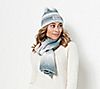 Juicy Couture Tie Dye Ribbed Beanie and Scarf Gift Set