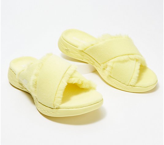 Skechers On-the-GO Washable Terry Cloth Slippers-Joyful
