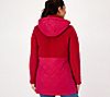 Dennis Basso Mixed Media Quilted Jacket with Hood, 1 of 3