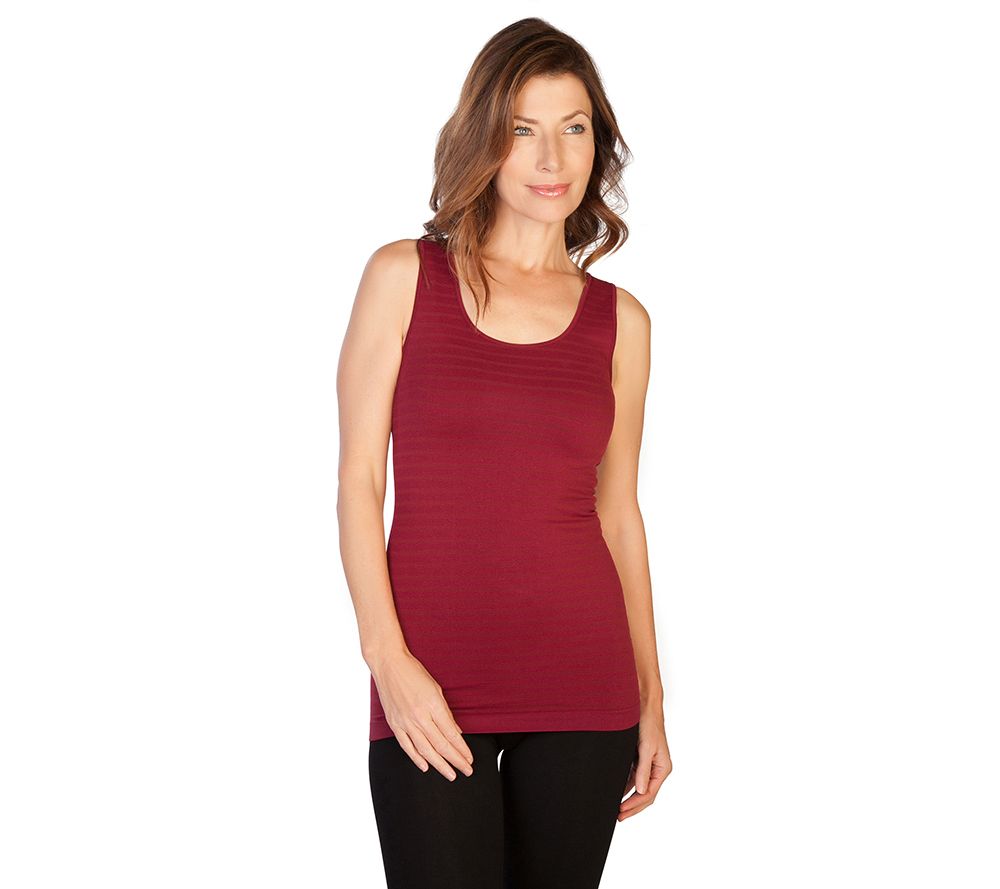 Skinnytees Missy Tonal Stripe Tank
