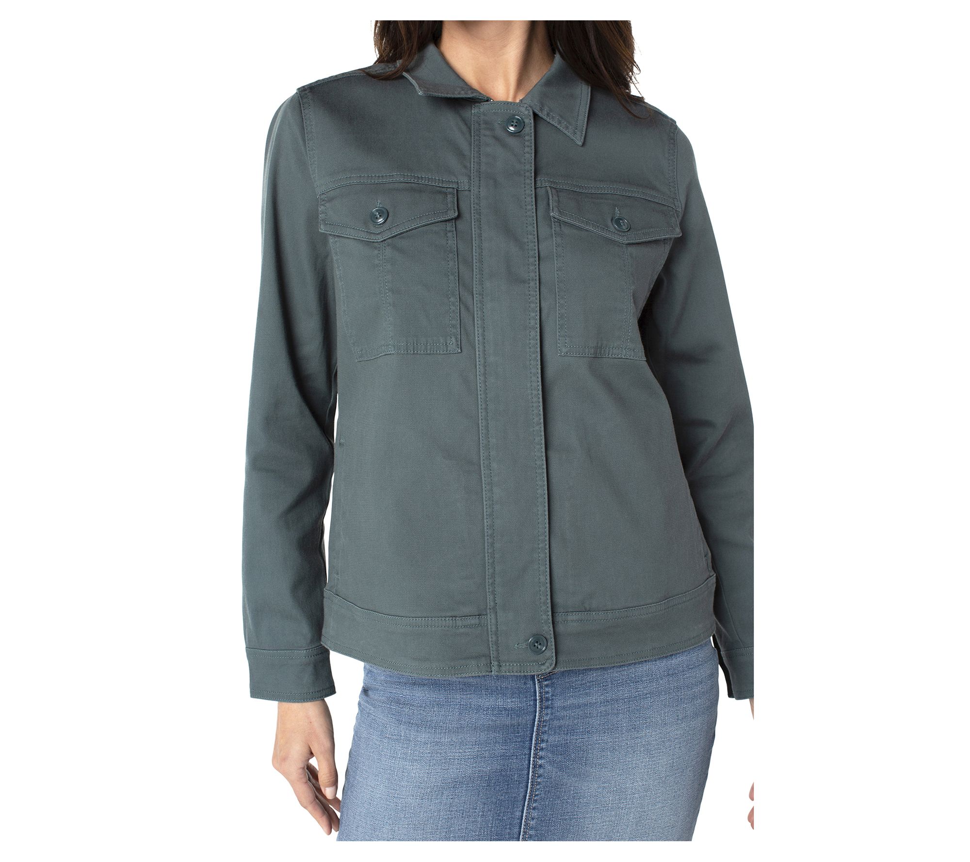 Liverpool Los Angeles Utility Jacket - Qvc.com