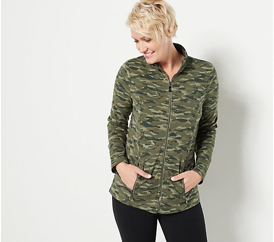 "As Is" Belle by Kim Gravel Zip Front Athletic Jacket