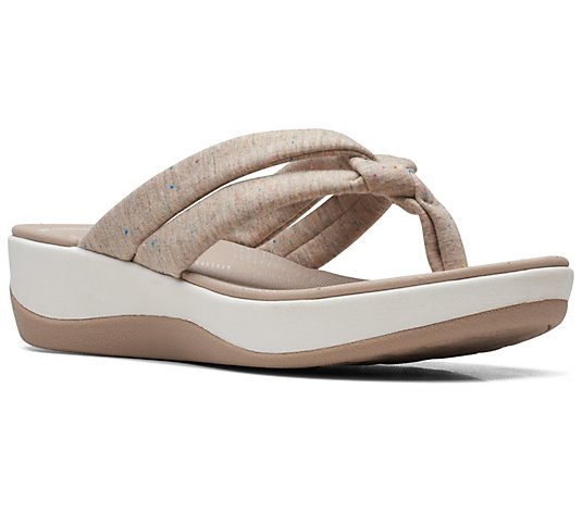 Clarks Cloudsteppers Jersey Thong Sandals - Arla Kaylie
