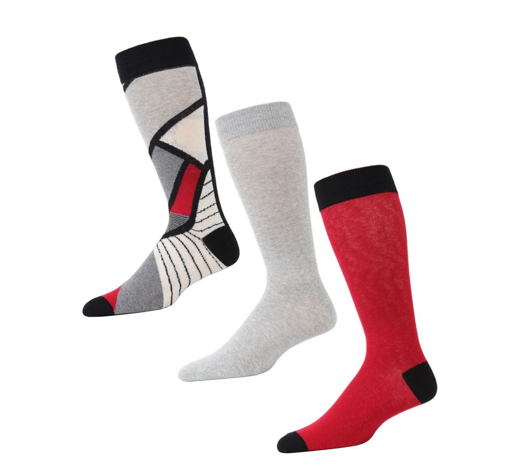 Memoi Men's Artup 3-Pack Crew Sock
