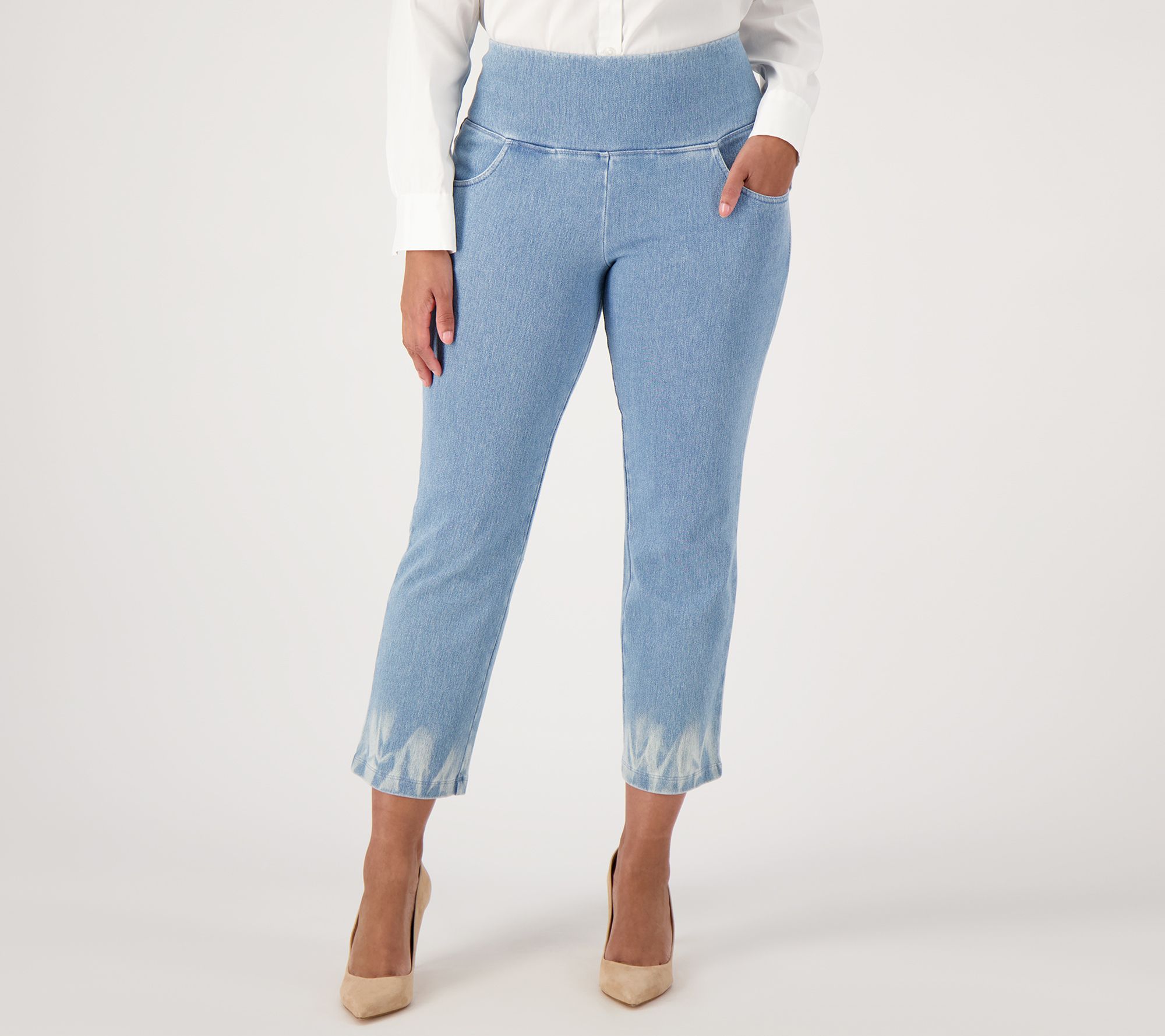 Women with Control Tall Prime Stretch Crop Denim Pants 