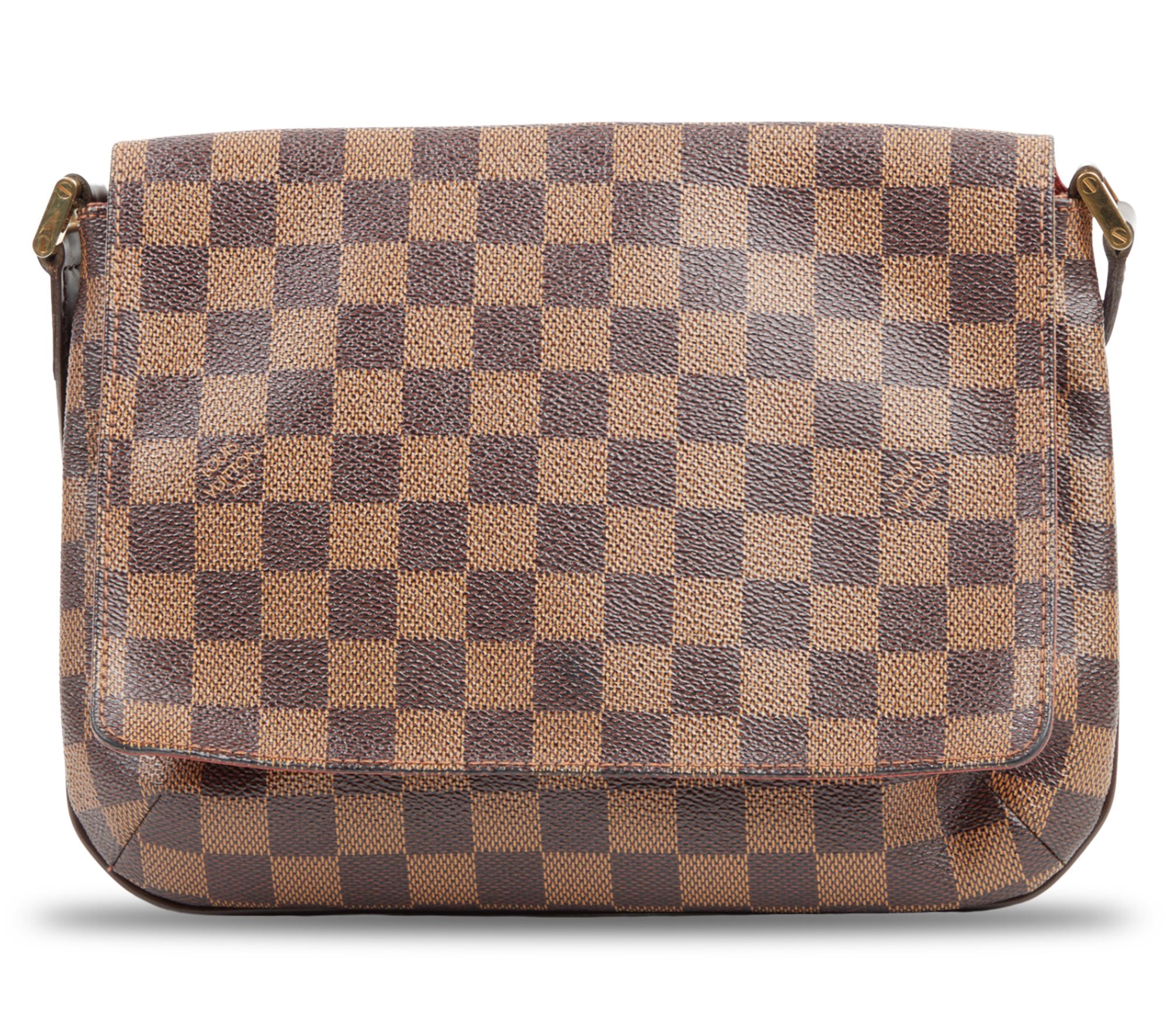 Pre-Owned Louis Vuitton Musette Tango Long Strap Damier Ebene - QVC.com