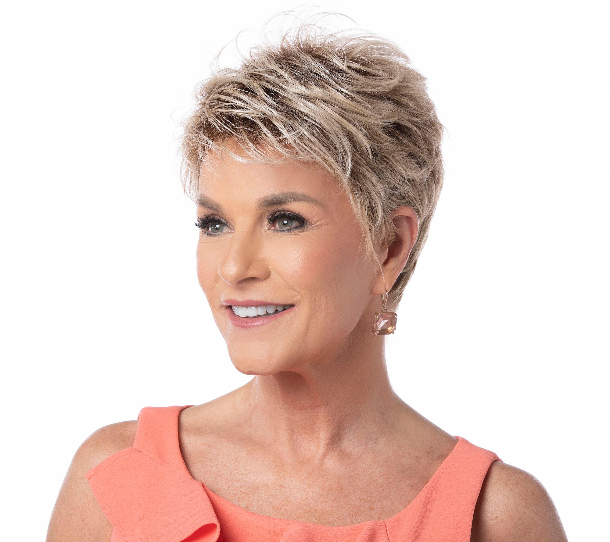 Toni Brattin Infinity Short Textured Cut Wig QVC