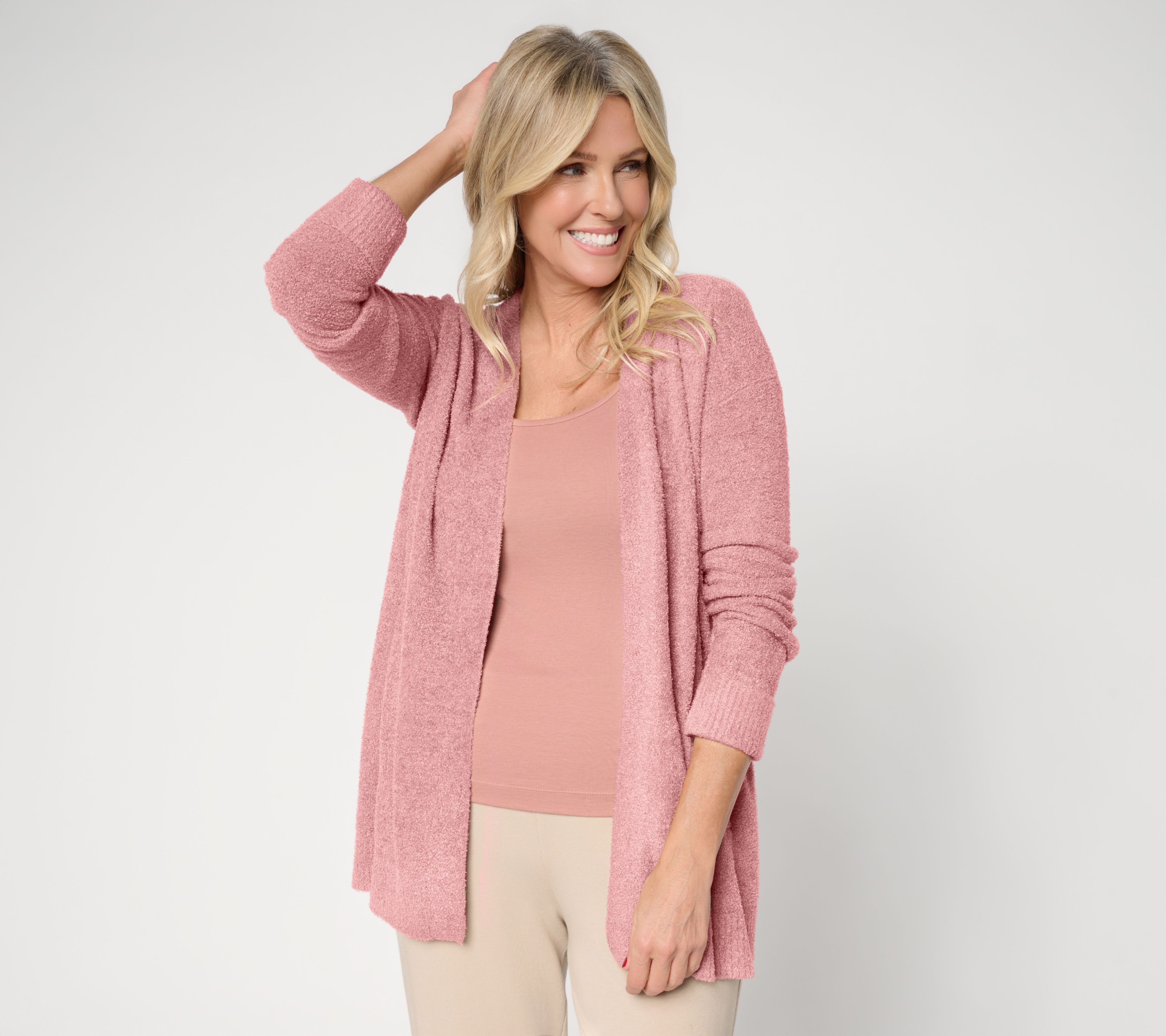 Barefoot Dreams CozyChic Lite Ribbed Cuff Coastline Cardigan