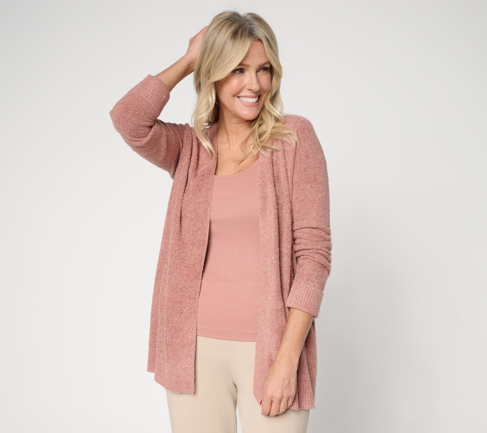Barefoot Dreams CozyChic Lite Ribbed Cuff Coastline Cardigan