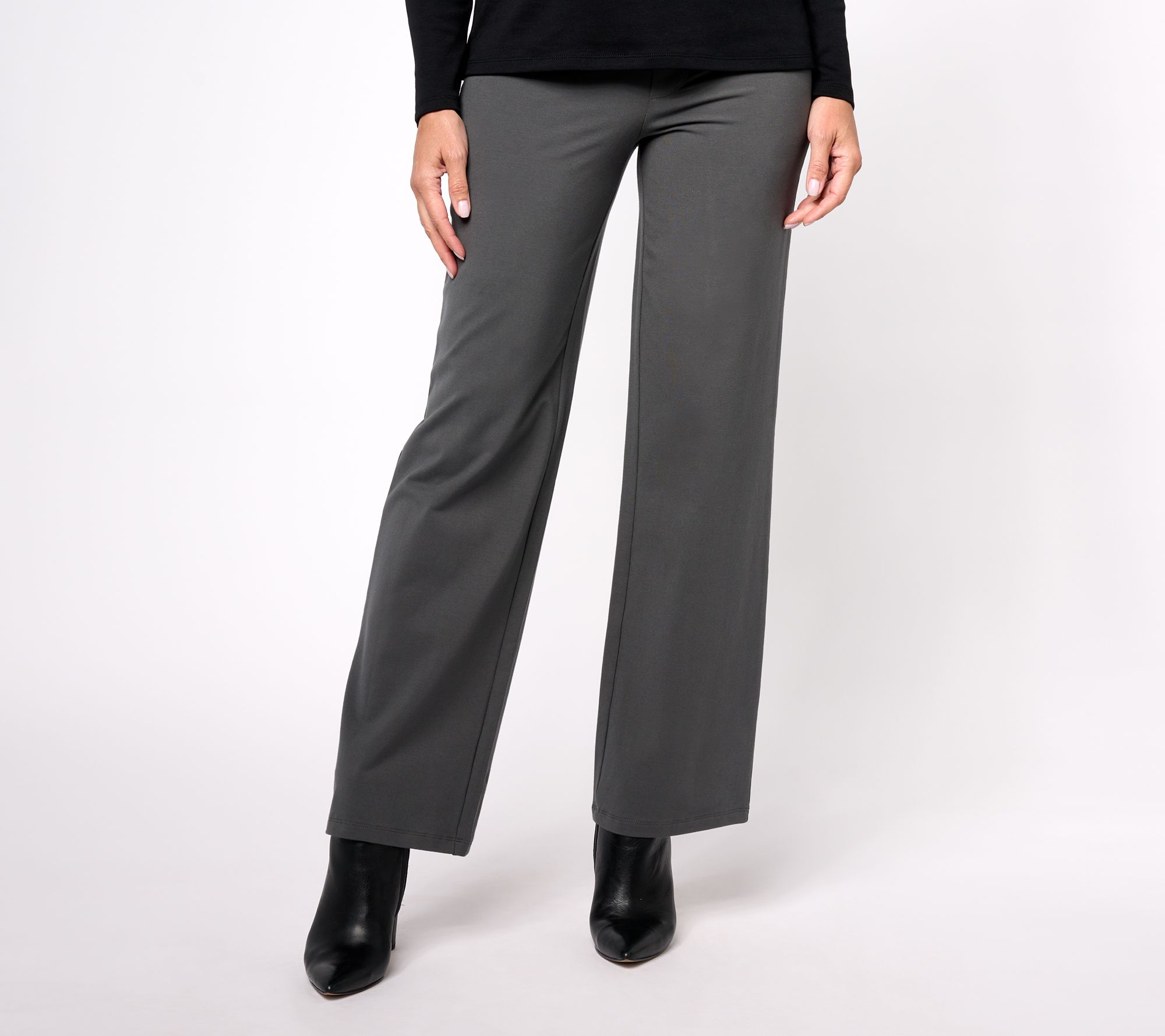 Women with Control - Gray - Full-Length Pants 