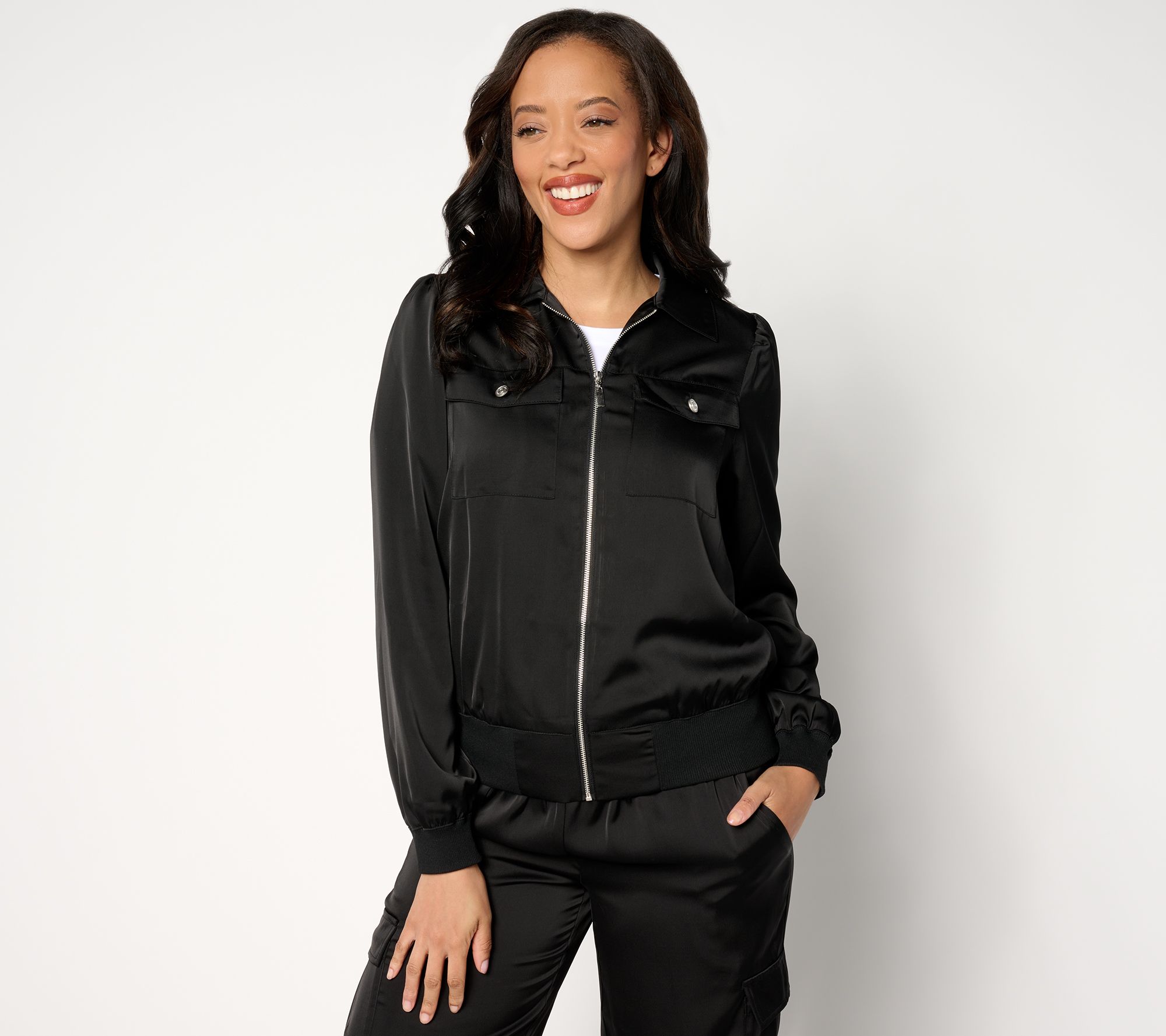 nicole by Nicole Miller Satin Jacket