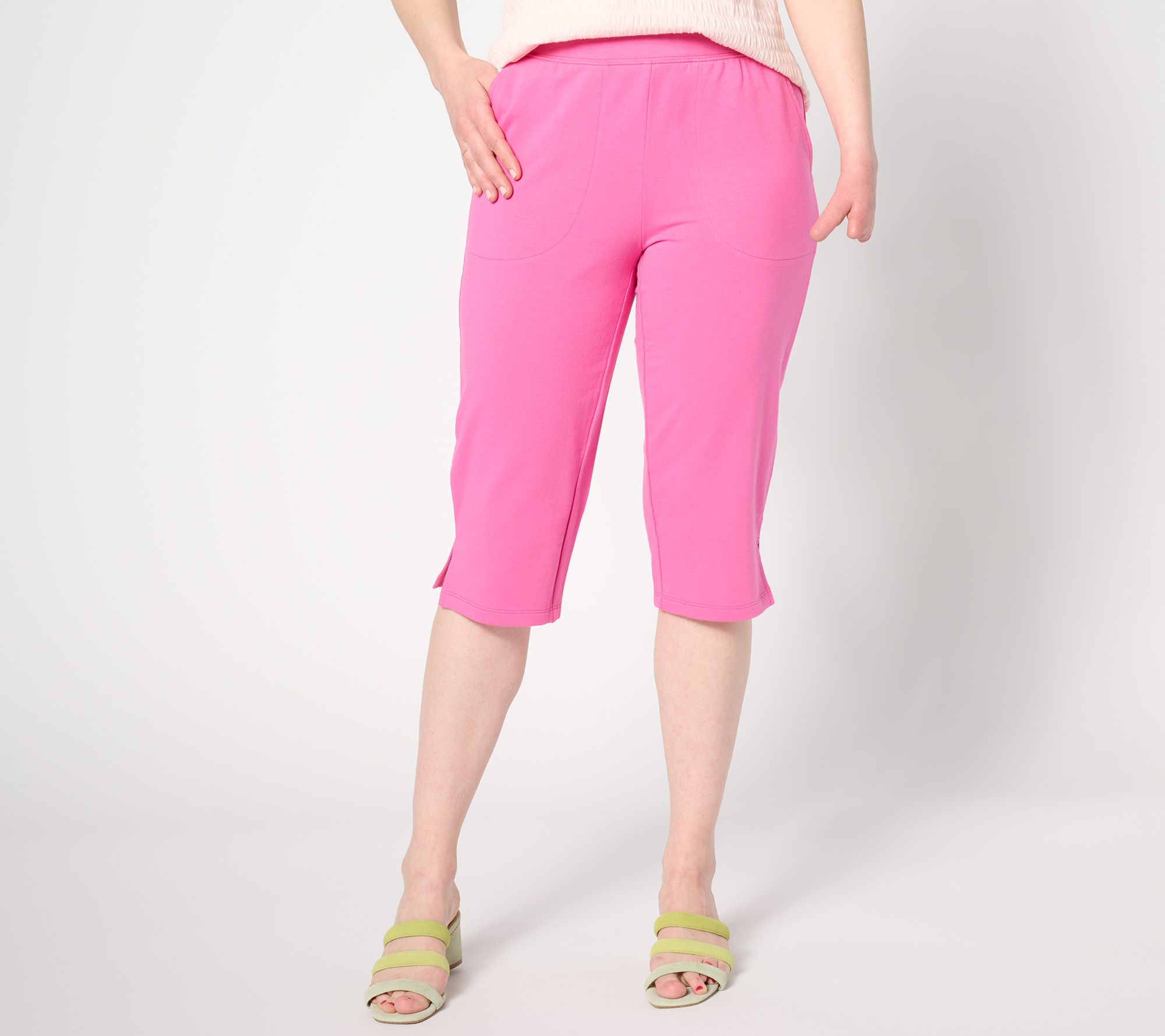  Denim & Co. Beach French Terry Skimmer w/ Side Slits - A656730