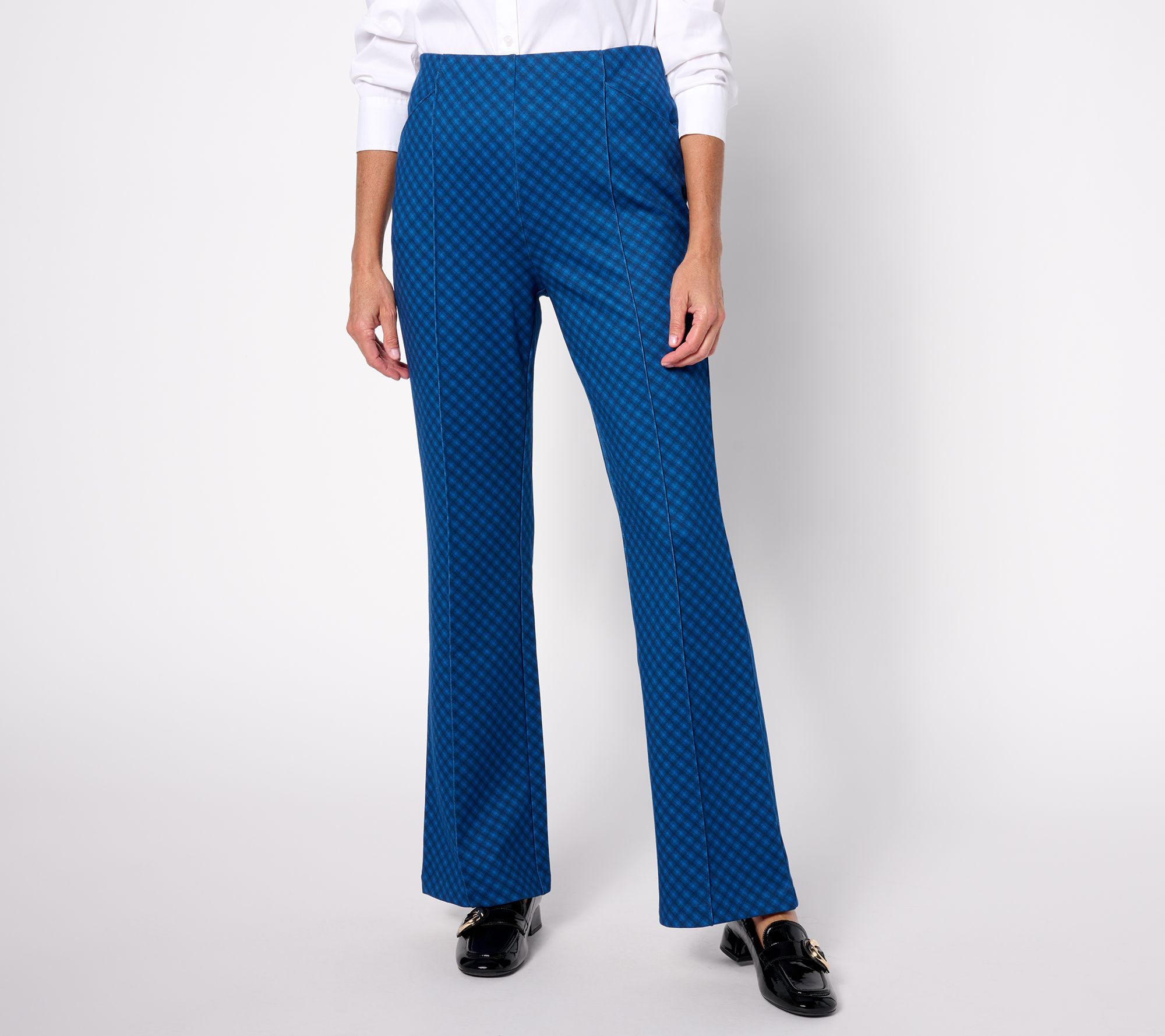 "As Is" Isaac Mizrahi Live! Regular Printed Baby Bootcut Pants