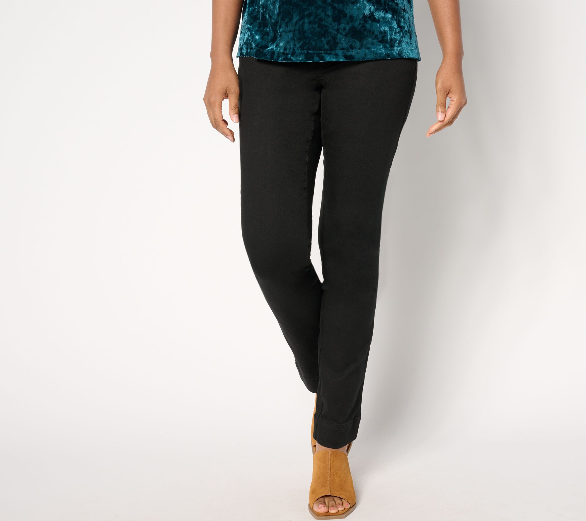 Belle by Kim Gravel Tall TripleLuxe Twill Straight Leg w/ Wide Hem