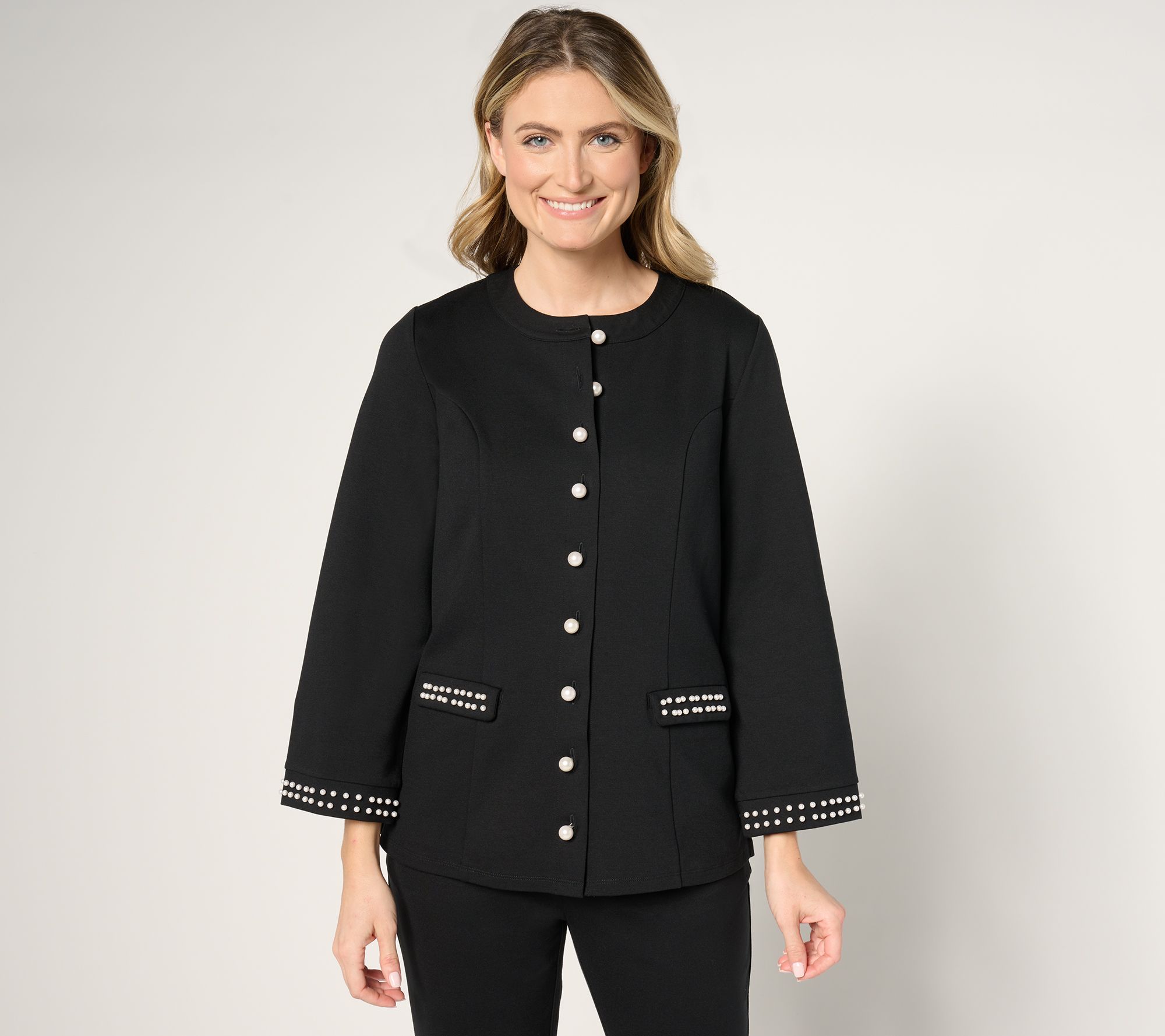BEAUTIFUL by Lawrence Zarian Regular Simulated Pearl Tunic