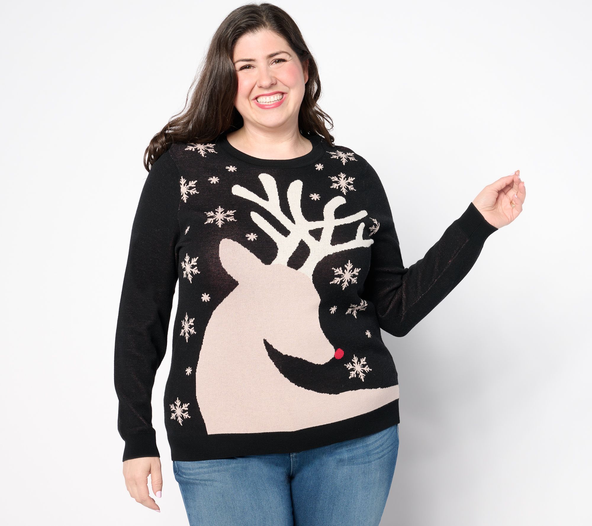 "As Is" Studio Park X Kerstin Lindquist Women's Holiday Sweater